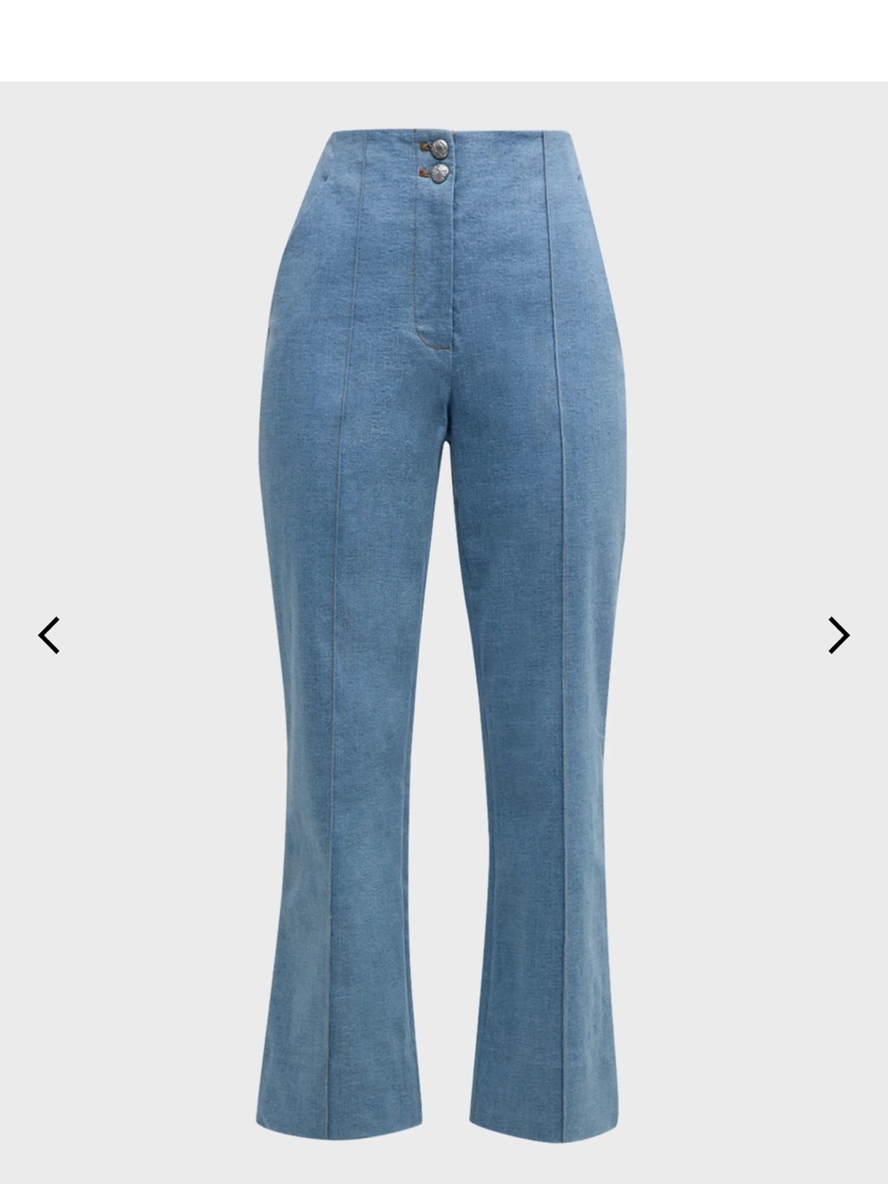 Veronica Beard Kean Iceberg High-Waist Light Blue stretchy jeans 12